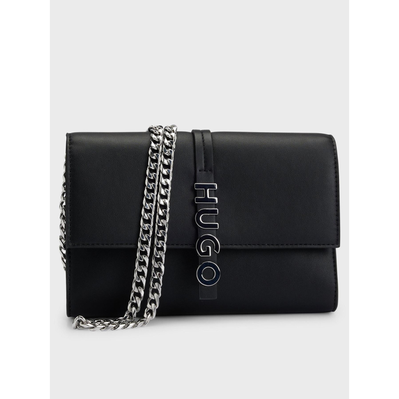 Sac bandoulière mel clutch chain noir femme - Hugo