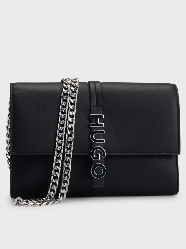 Sac bandoulière mel clutch chain noir femme - Hugo