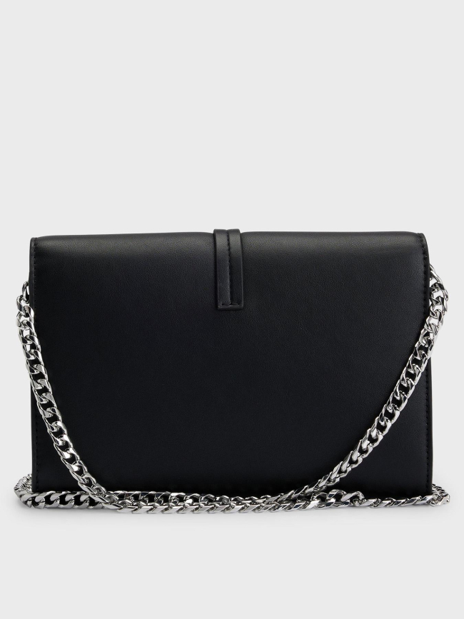 Sac bandoulière mel clutch chain noir femme - Hugo