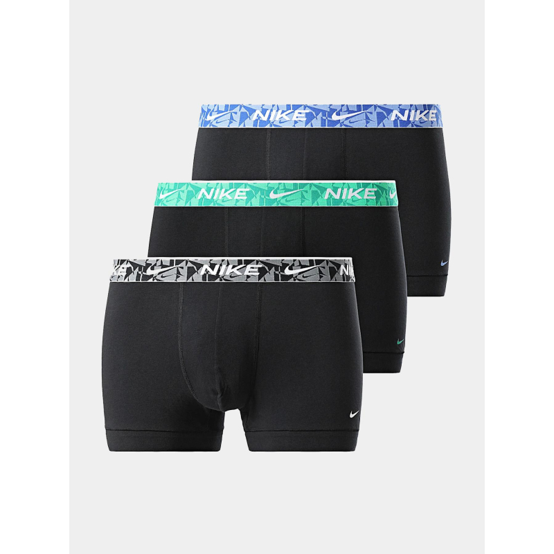 Pack 3 boxers everyday cotton stretch noir bleu vert homme - Nike