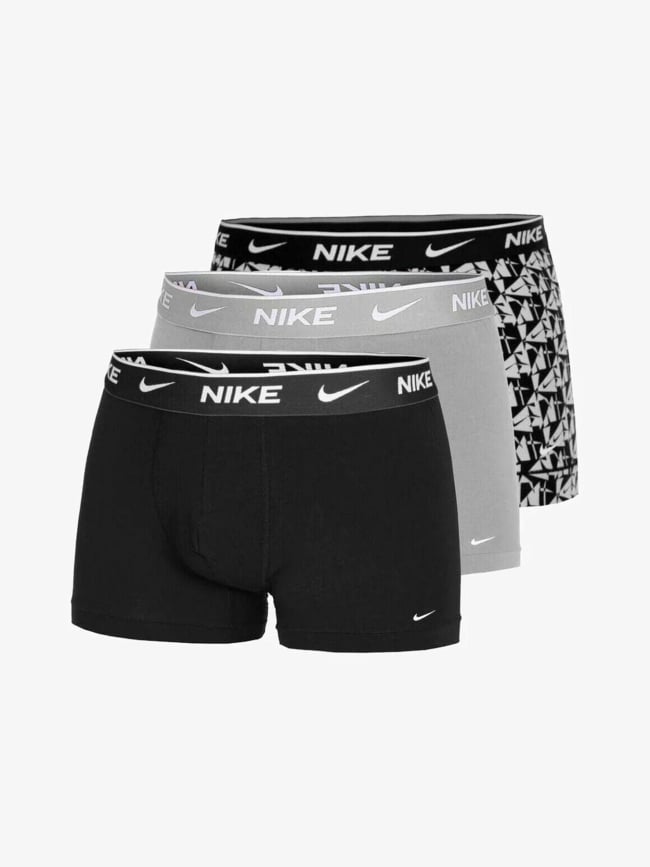 Pack de 3 boxers everyday cotton stretch noir gris homme - Nike