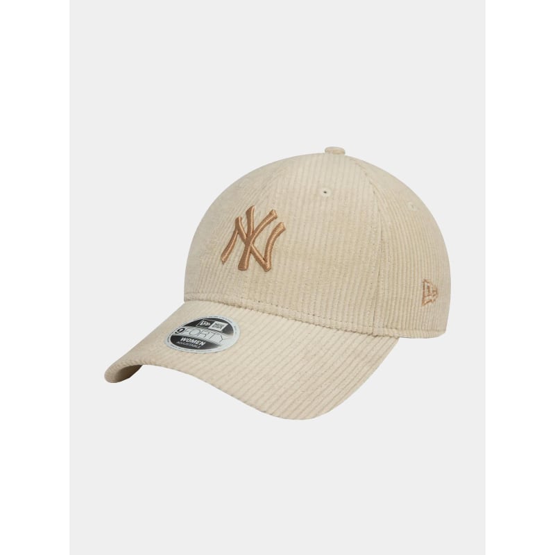 Casquette 9forty velours cord beige femme - New Era