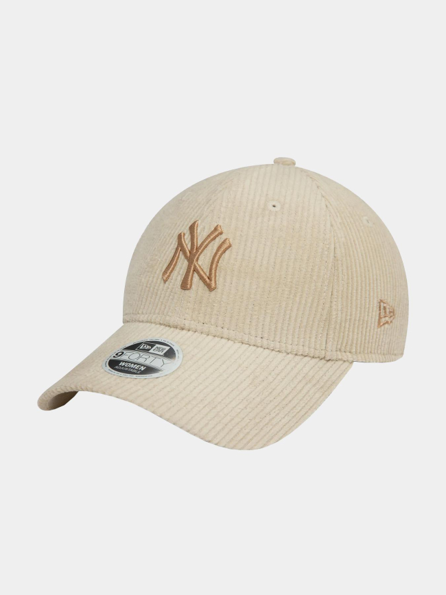 Casquette 9forty velours cord beige femme - New Era