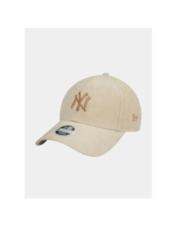 Casquette 9forty velours cord beige femme - New Era