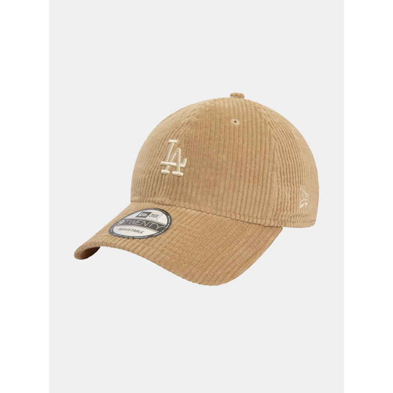 Casquette 9forty velours cord beige taupe femme - New Era