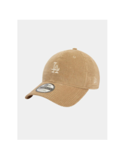 Casquette 9forty velours cord beige taupe femme - New Era