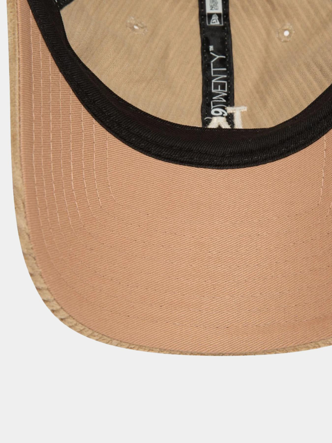 Casquette 9forty velours cord beige taupe femme - New Era