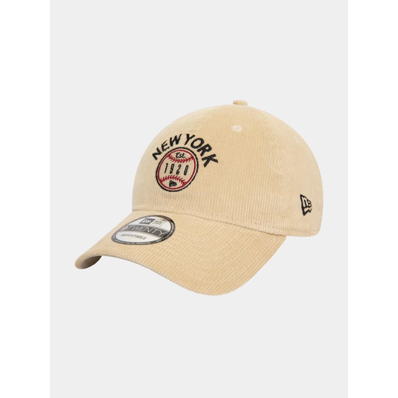 Casquette 9twenty velours cord beige - New Era