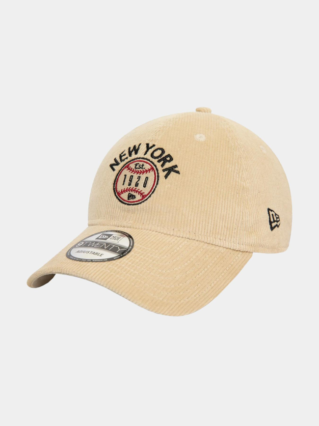 Casquette 9twenty velours cord beige - New Era