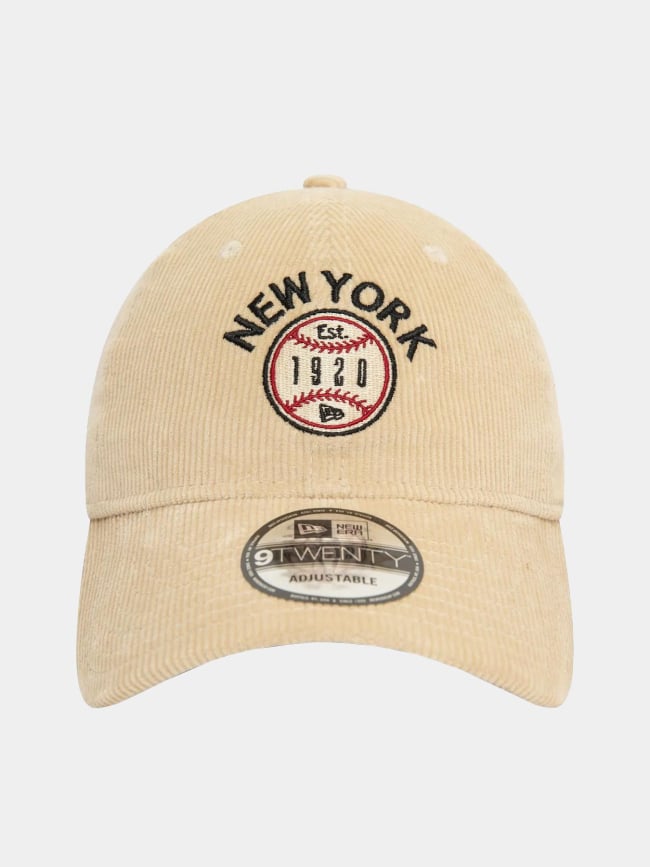 Casquette 9twenty velours cord beige - New Era