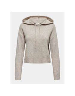 Pull sweat à capuche rue life beige femme - JDY