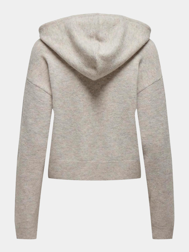 Pull sweat à capuche rue life beige femme - JDY