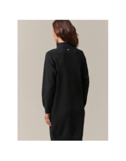 Robe pull a col boutonné hania noir femme - Deeluxe