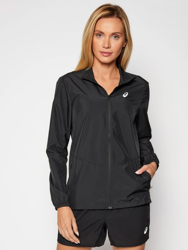 Veste de running zippée core jacket noir femme - Asics