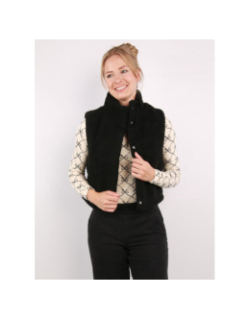 Veste sans manche teddy sandra noir femme - Only