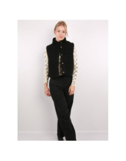 Veste sans manche teddy sandra noir femme - Only