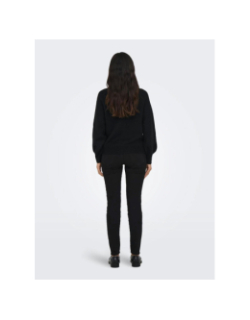 Pull col boutonné emma noir femme - Only