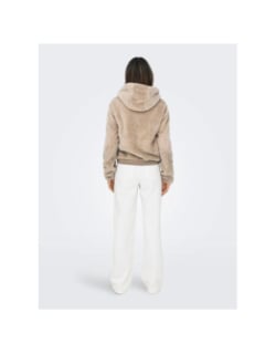 Veste en peluche new anna beige femme - Only