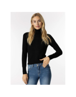 Pull col roulé agate 5 noir femme - Tiffosi