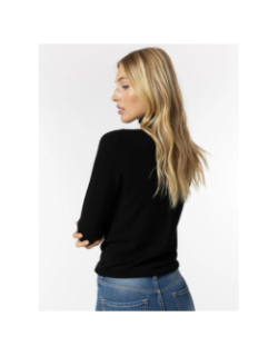 Pull col roulé agate 5 noir femme - Tiffosi