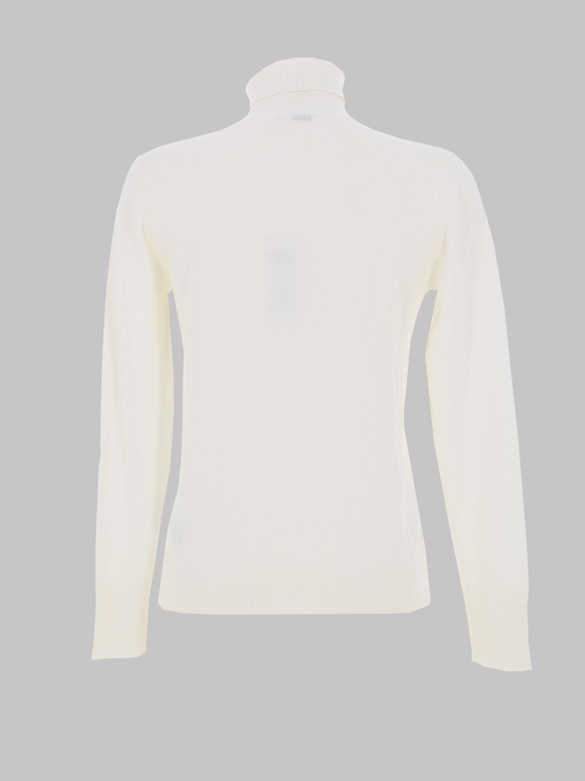 Pull à col roulé agate 5 blanc femme - Tiffosi