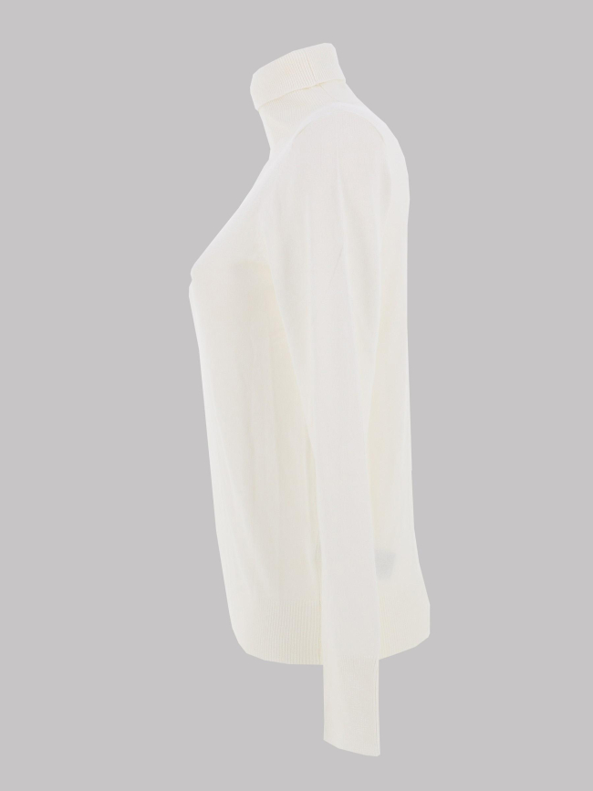 Pull à col roulé agate 5 blanc femme - Tiffosi