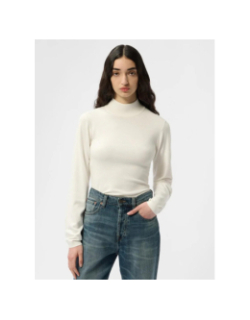 Pull col montant p-connie blanc femme - Teddy Smith