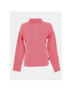 Veste polaire en maille chinée trayo rose femme - Aulp