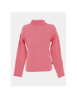 Veste seconde couche en maille chinée rose femme - Aulp