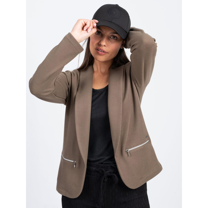 Veste blazer dorep marron femme - Sun Valley