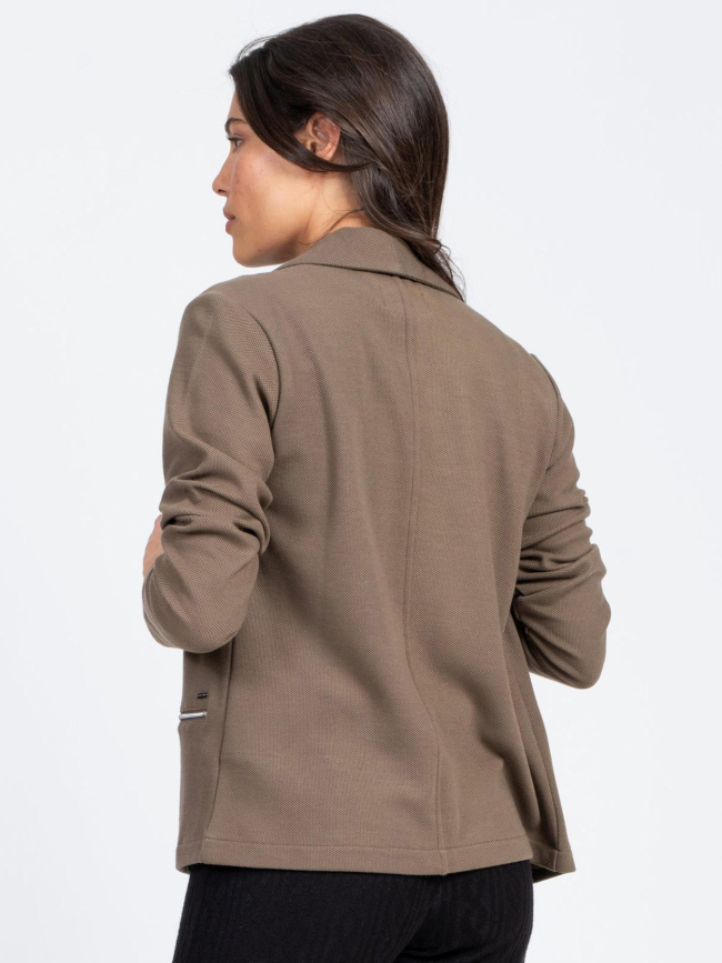 Veste blazer dorep marron femme - Sun Valley