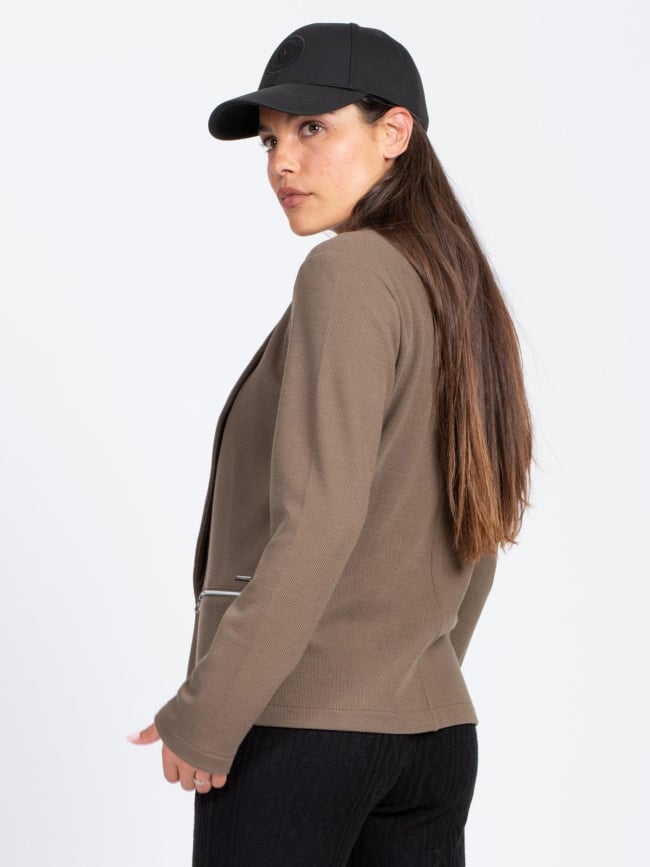 Veste blazer dorep marron femme - Sun Valley