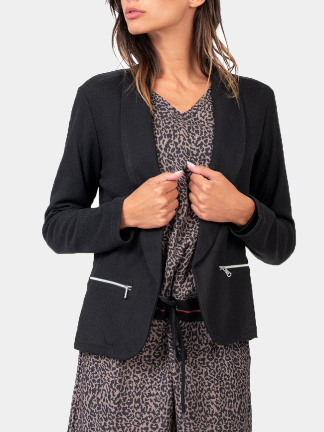 Veste blazer dorep noir femme - Sun Valley