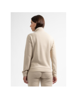 Sweat zippé effet pailleté dicler beige femme - Sun Valley