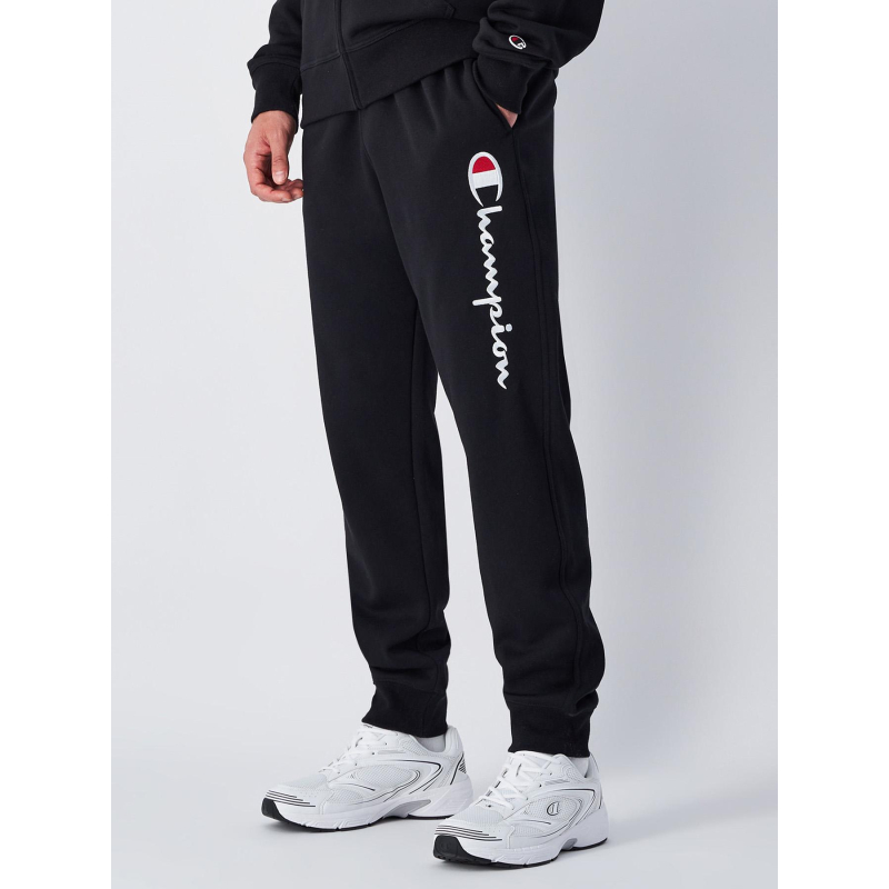 Pantalon de jogging rib cuff logo noir homme - Champion