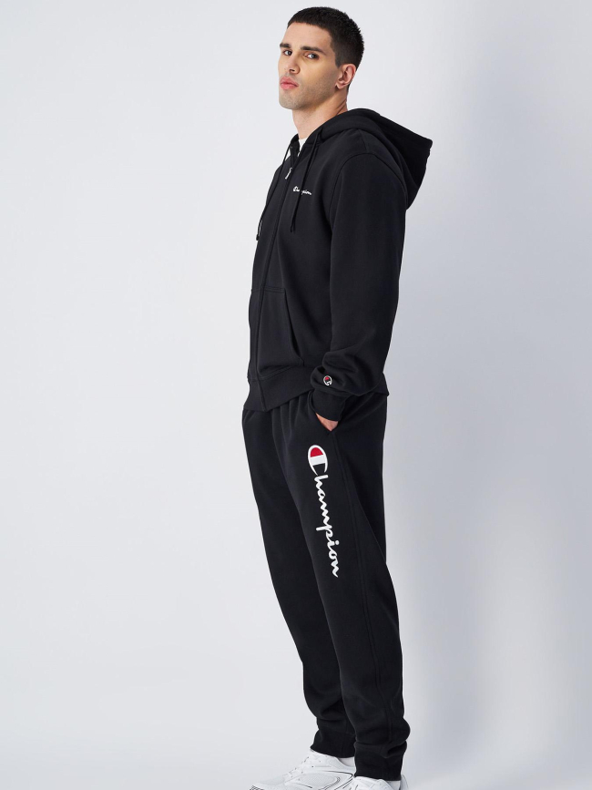 Pantalon de jogging rib cuff logo noir homme - Champion