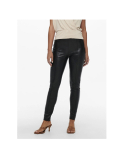 Pantalon simili-cuir jessie noir femme - Only