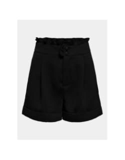 Short onlrosemary frill waffle noir femme - Only