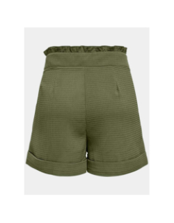 Short onlrosemary hw frill waffle vert femme - Only