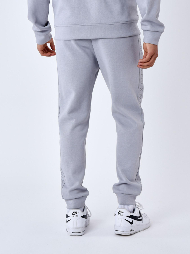 Jogging bande logo signature beige gris homme - Project X Paris