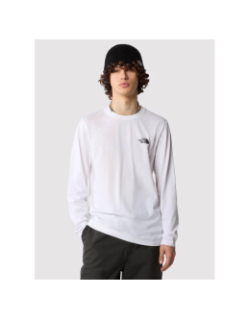 T-shirt à manche longue dome tee blanc homme - The North Face