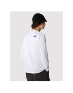 T-shirt à manche longue dome tee blanc homme - The North Face