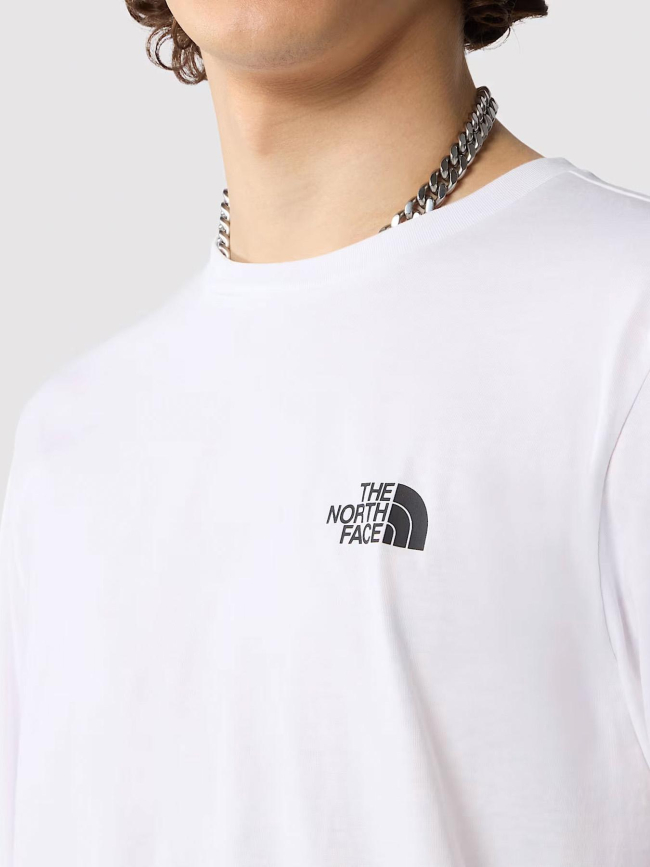 T-shirt à manche longue dome tee blanc homme - The North Face