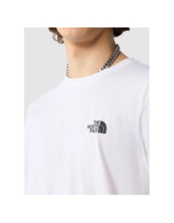 T-shirt à manche longue dome tee blanc homme - The North Face