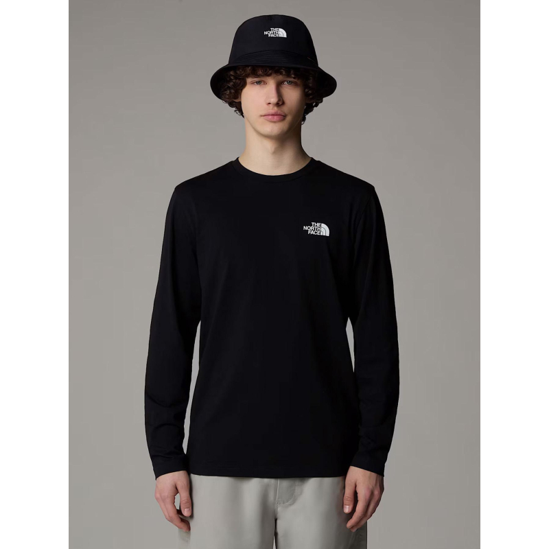 T-shirt à manches longues dome tee noir homme - The North Face