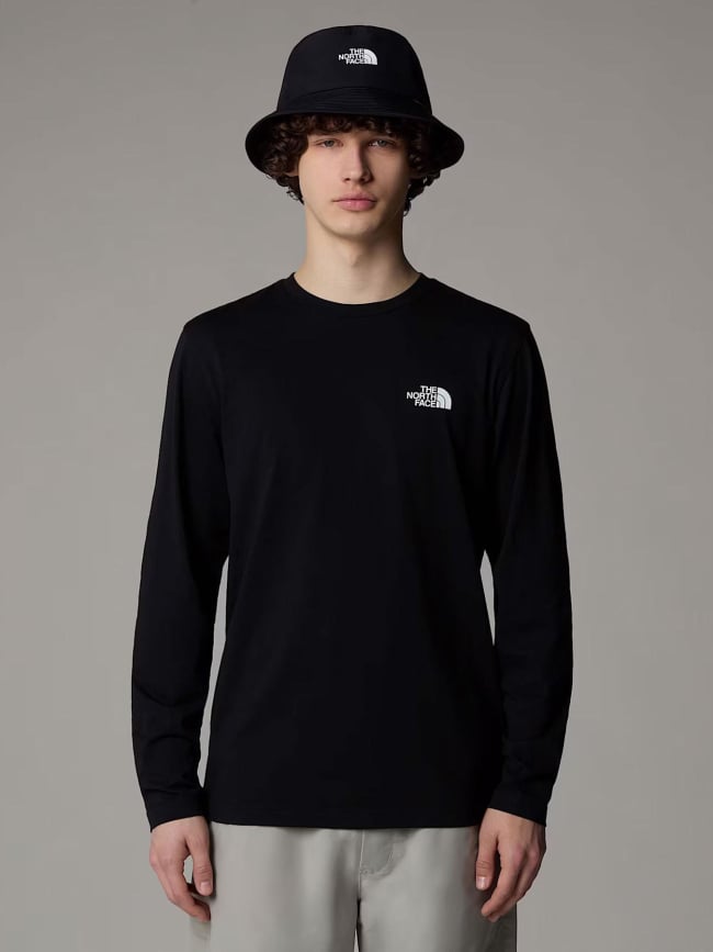 T-shirt à manches longues dome tee noir homme - The North Face