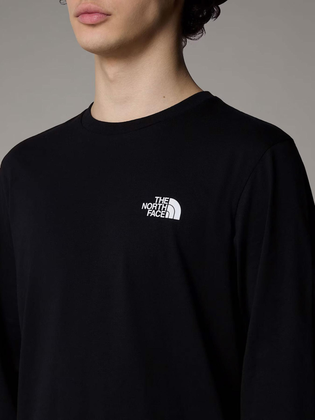 T-shirt à manches longues dome tee noir homme - The North Face