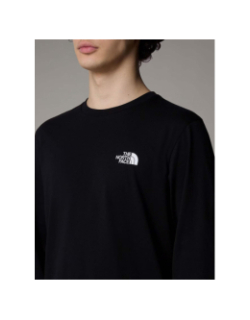 T-shirt à manches longues dome tee noir homme - The North Face