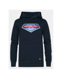 Sweat à capuche racing bleu marine homme - Petrol Industries