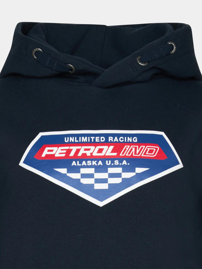 Sweat à capuche racing bleu marine homme - Petrol Industries